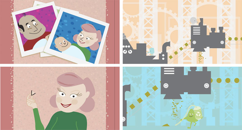 Stills from the Hide & Seek: Genetics 101 animation narrated by Alec Baldwin