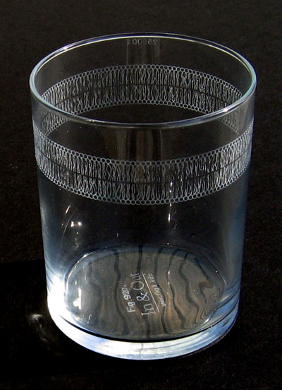 Fig. 1: lipid bilayer on a water glass